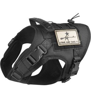 Tactical Dog Vest Harness, Outdoor Training Service Dog Vest Adjustable